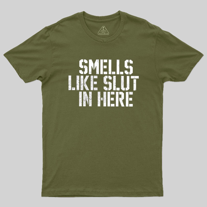 Offensive Smells Like Slut In Here Geek T-Shirt