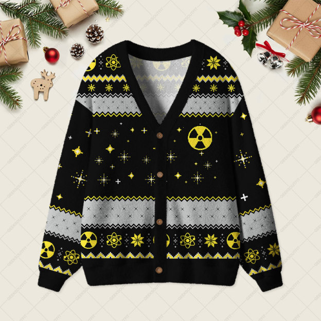 Legalize Recreational Plutonium Geek Ugly Cardigan Sweaters 