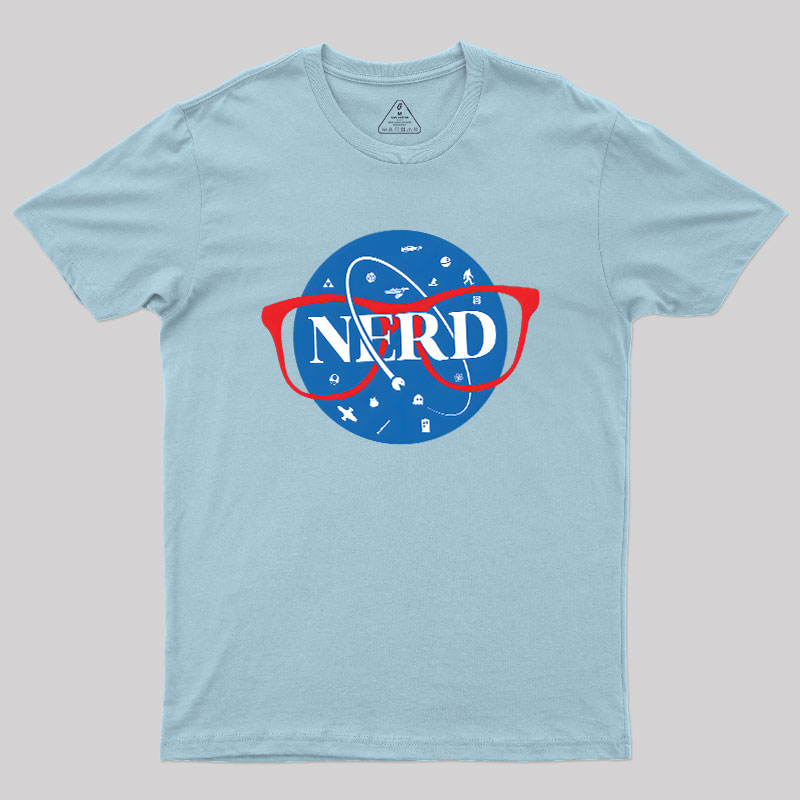 Nerdy Space Patch Geek T-Shirt