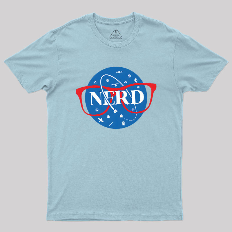 Nerdy Space Patch Geek T-Shirt