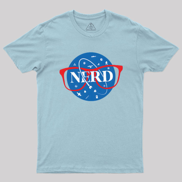 Nerdy Space Patch Geek T-Shirt