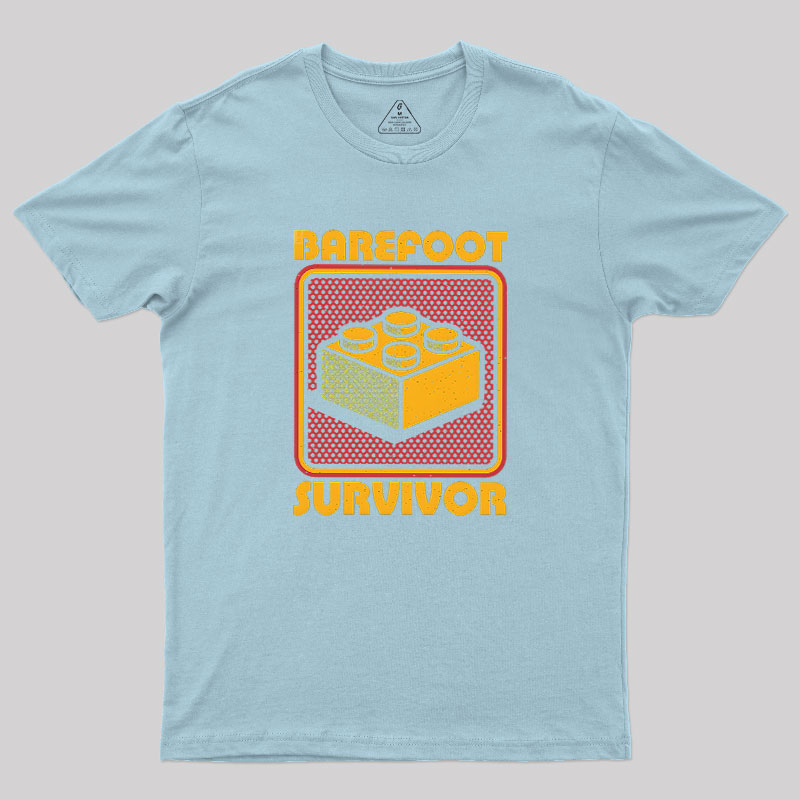 Foot Brick Survivor Geek T-Shirt