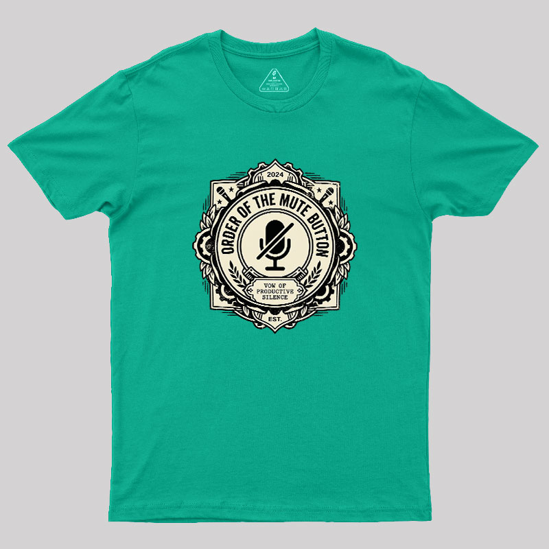 Mute Button Monastery Geek T-Shirt
