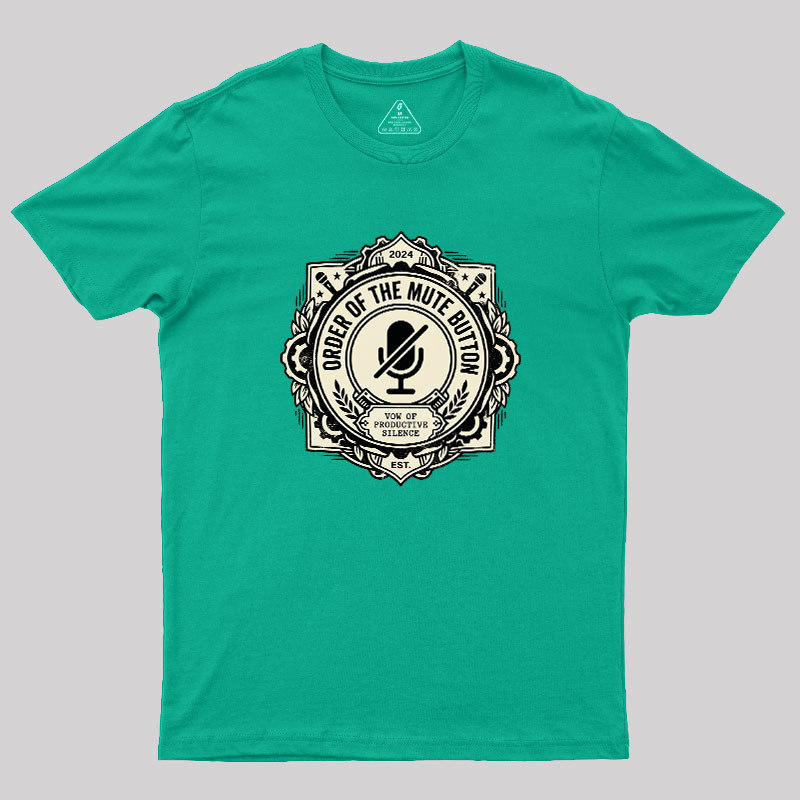 Mute Button Monastery Geek T-Shirt