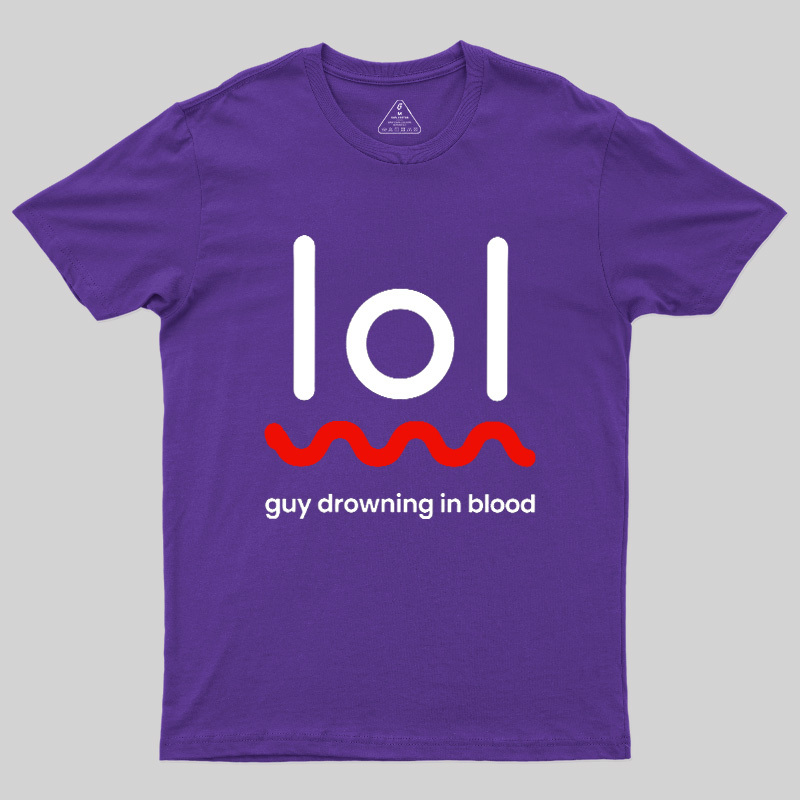 Guy Drowning In Blood Geek T-Shirt