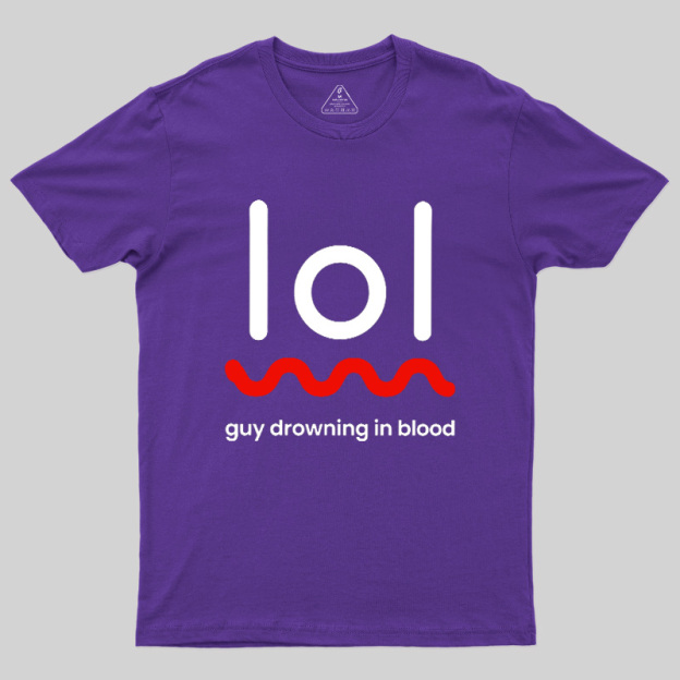 Guy Drowning In Blood Geek T-Shirt