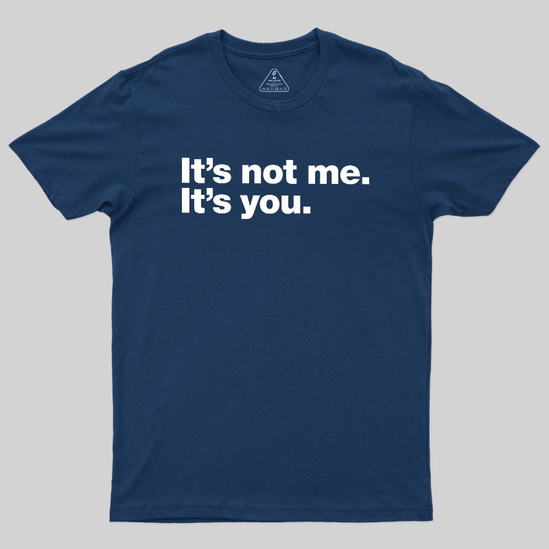 It Is Not Me It Is You Geek T-Shirt
