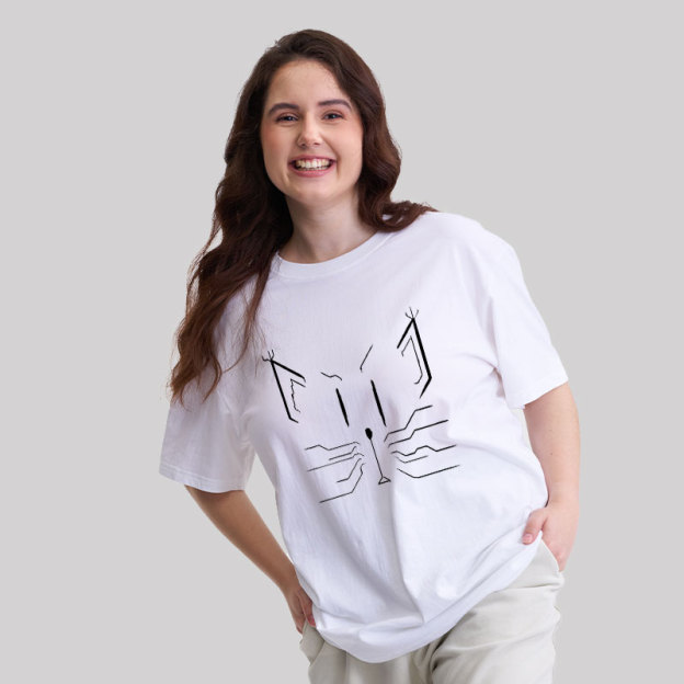 Cats Lines Cat Geek T-Shirt