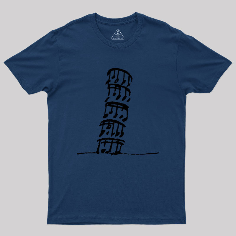 Stacked Music Notes Pun Geek T-Shirt