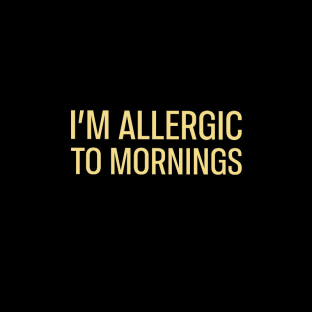  I’m allergic to mornings Geek T-Shirt