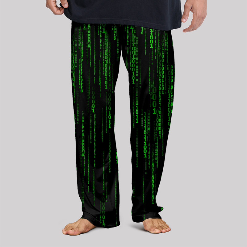 The Matrix Black Green Design Art Geek Loungewear Pants