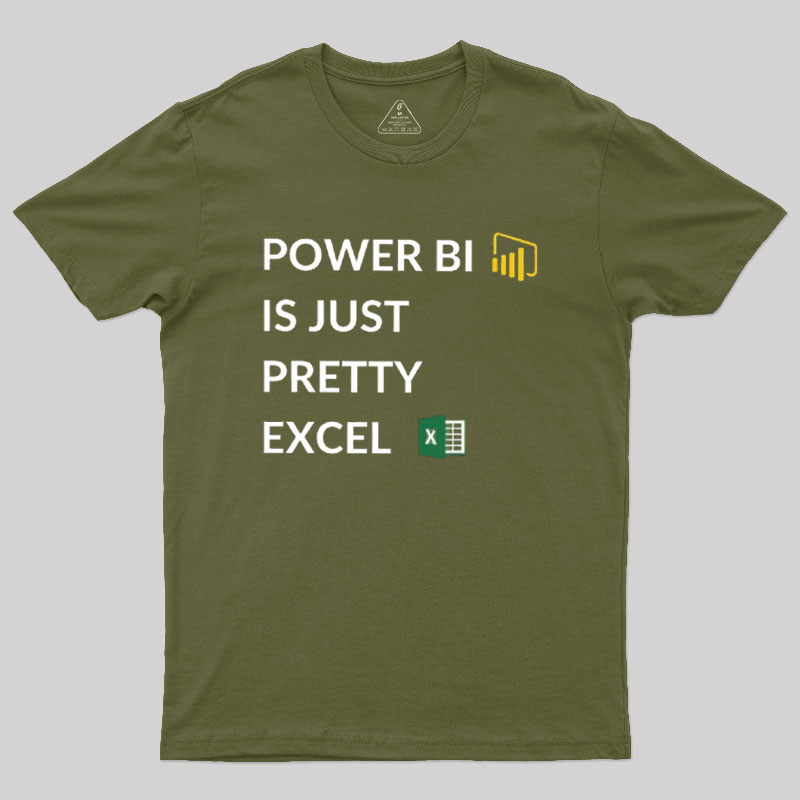 Excel VS Power BI Geek T-Shirt