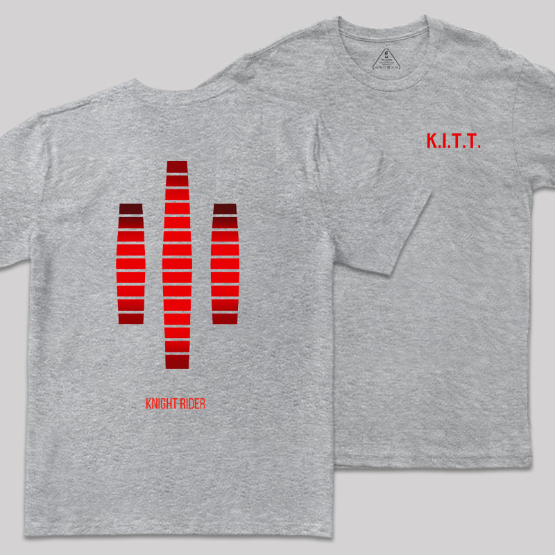 KITT Lights Front and Back Printed Geek T-Shirt