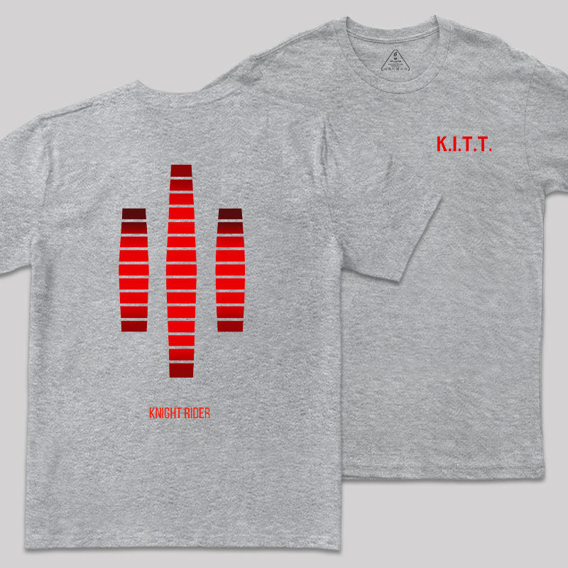 KITT Lights Front and Back Printed Geek T-Shirt