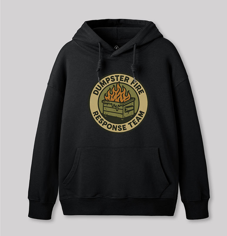 Dumpster Fire Response Team Geek Hoodie