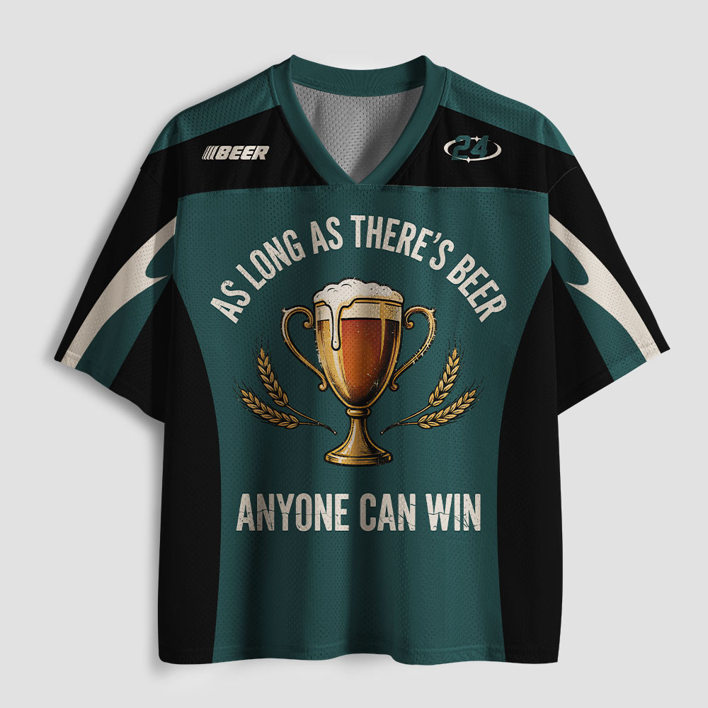 As Long As There's Beer Geek Mesh Jersey