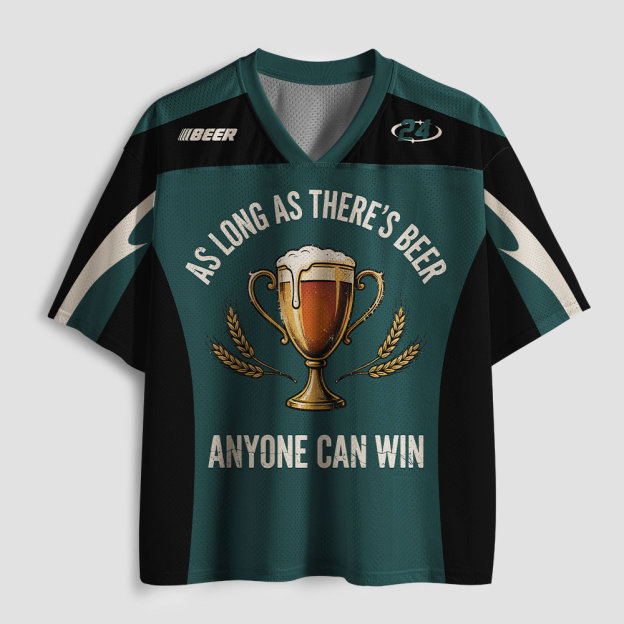 As Long As There's Beer Geek Mesh Jersey
