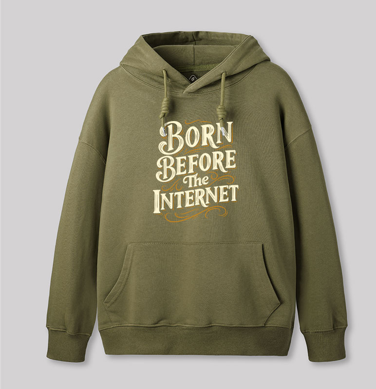 Born Before The Internet Geek Hoodie