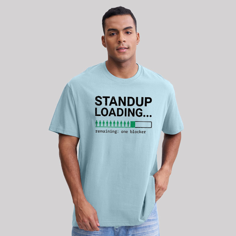 Standup Loading One Blocker Geek T-Shirt