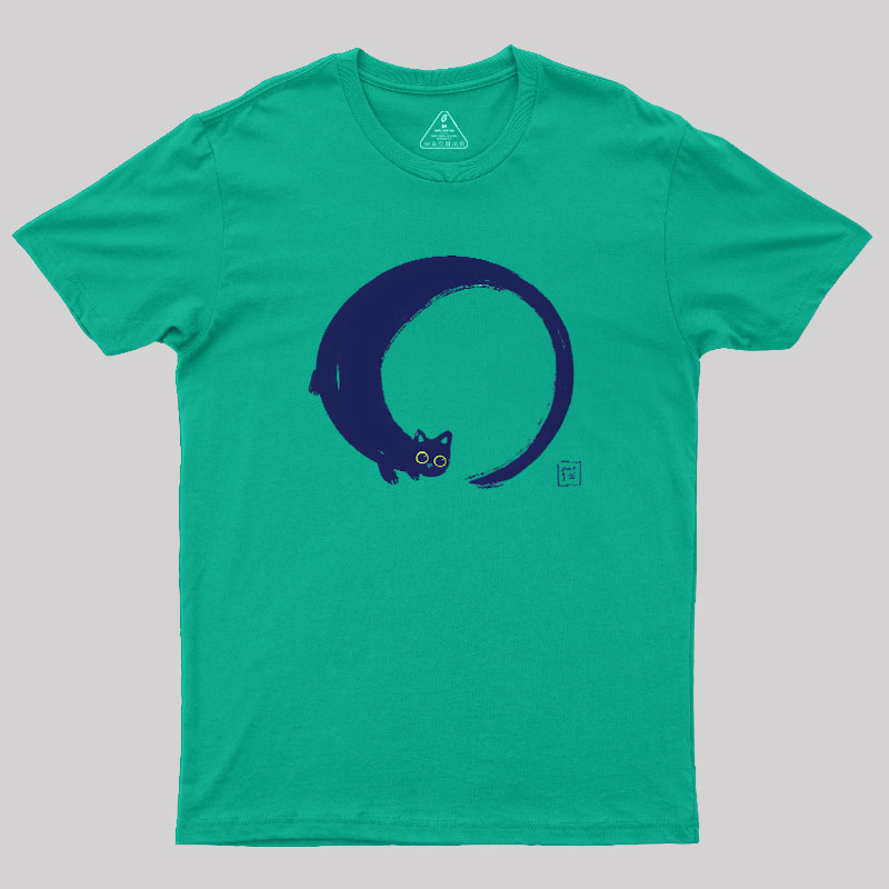 Enso Cat Geek T-Shirt