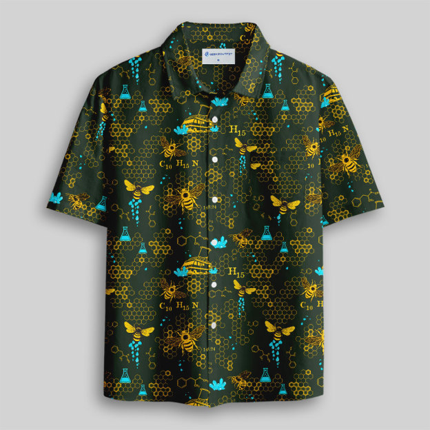 BioAlchemy Green Button Up Pocket Shirt