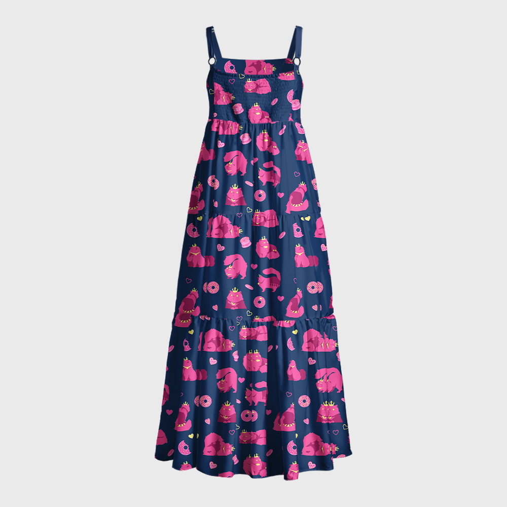 Princess Donut Geek Tiered Cami Maxi Dress