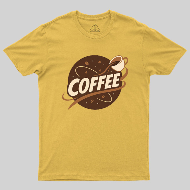 Coffee Lover Pouring Coffee Cup Geek T-Shirt