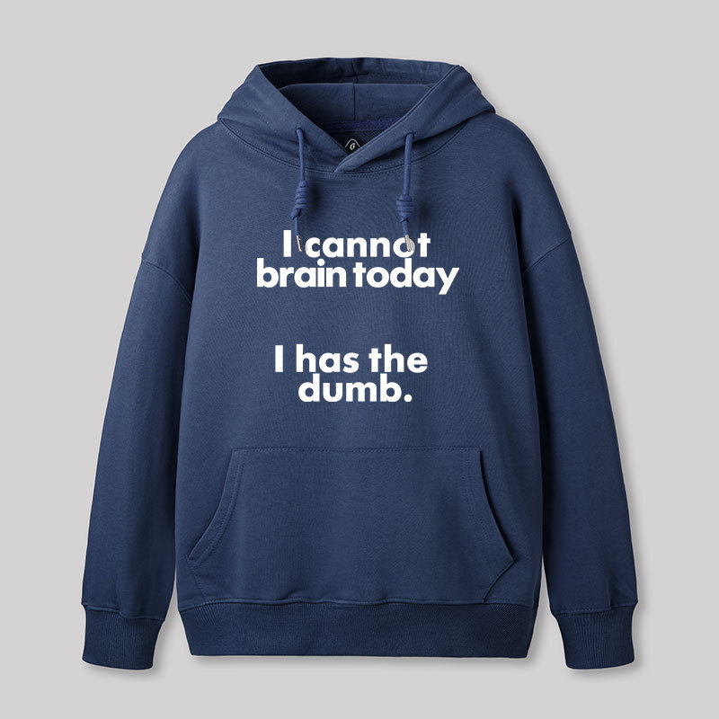 I Can Brain Today Geek Hoodie