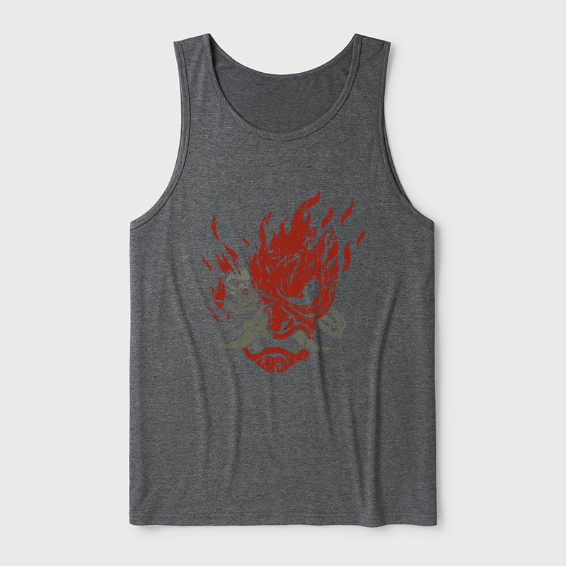 Cyberpunk Samurai Ultra Soft Heather Tank