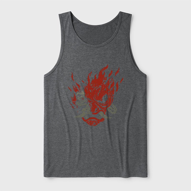 Cyberpunk Samurai Ultra Soft Heather Tank