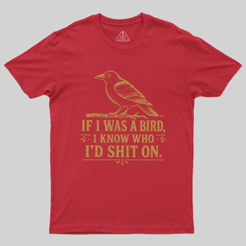 Sarcastic Crow Target Practice Geek T-Shirt