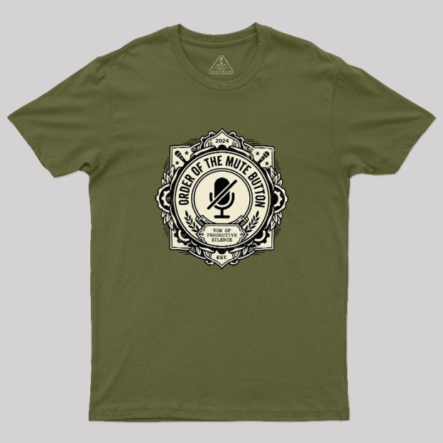 Mute Button Monastery Geek T-Shirt