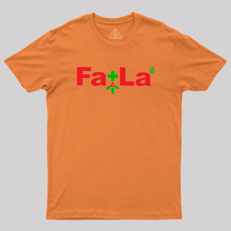 Fa La Equation Christmas Geek T-Shirt