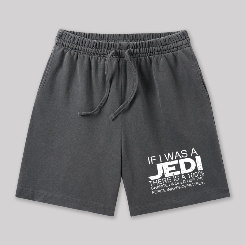 Use The Force Inappropriately Geeky Washed Shorts