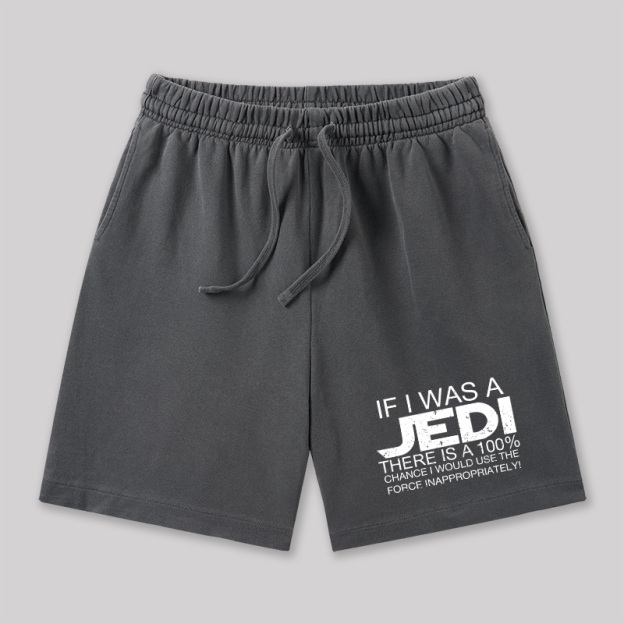 Use The Force Inappropriately Geeky Washed Shorts