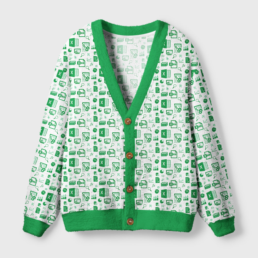 Spreadsheet Geek Ugly Cardigan Sweaters
