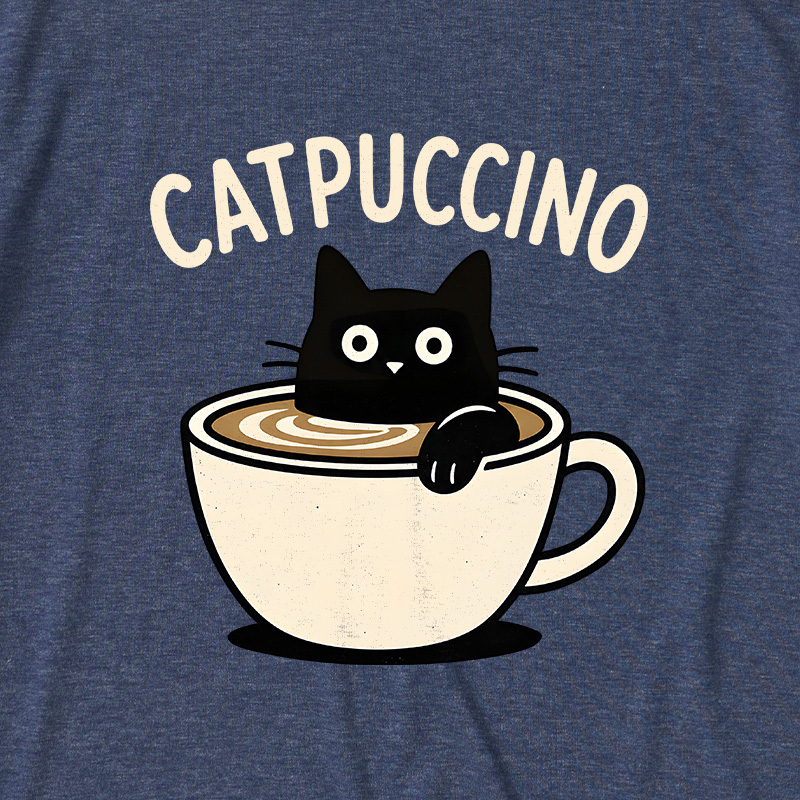 Catpuccino Ultra Soft Heather Tee
