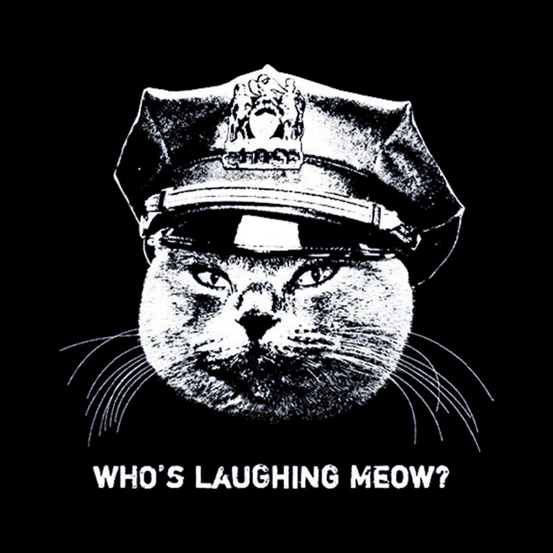 Who Is Laughing Meow Geek T-Shirt