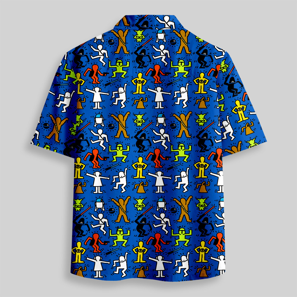 May The Line Be With You Resort Button Up Pocket Shirt