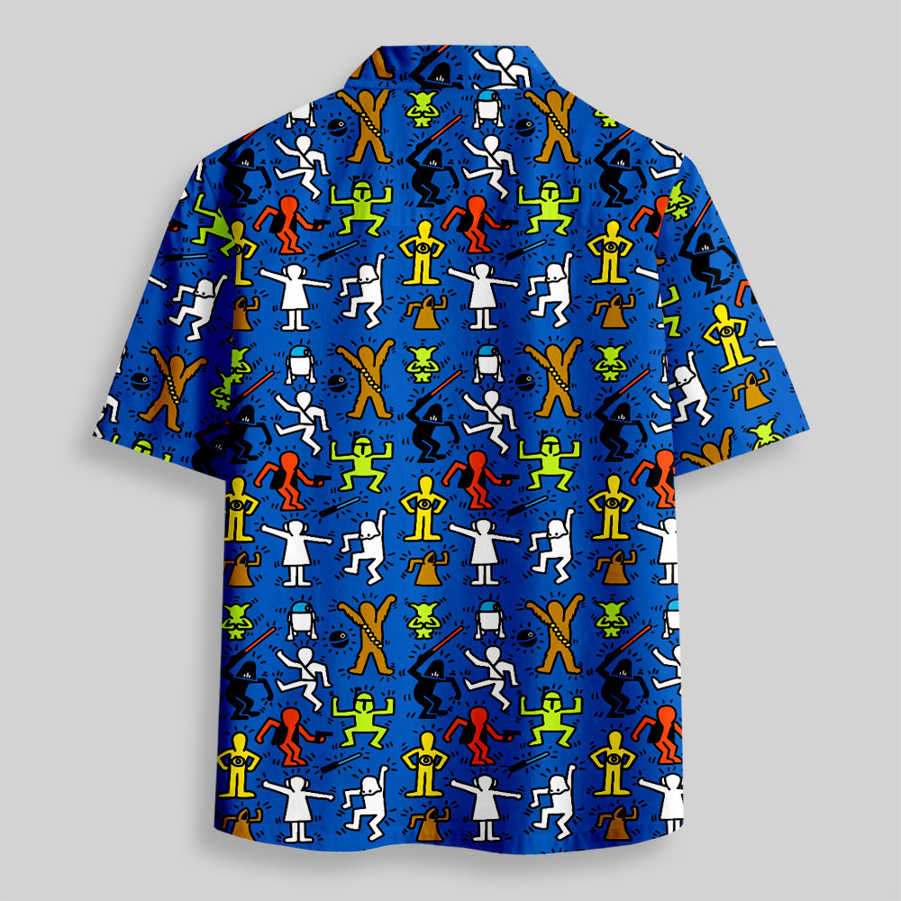 May The Line Be With You Resort Button Up Pocket Shirt