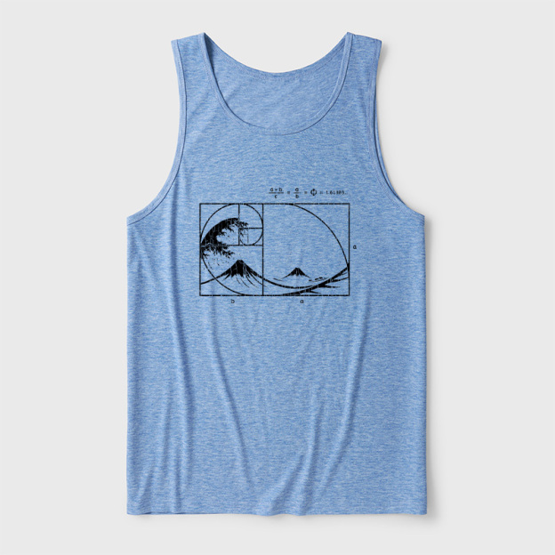 The Great Fibonacci Wave Ultra Soft Heather Tank