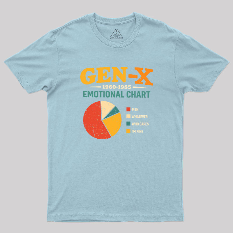 Gen?X Emotional Chart Geek T-Shirt