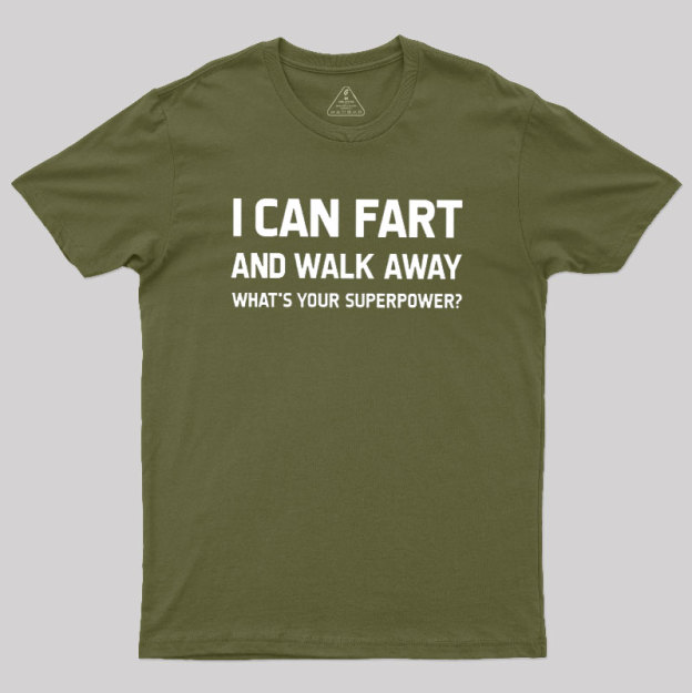 Humorous Superpower Geek T-Shirt