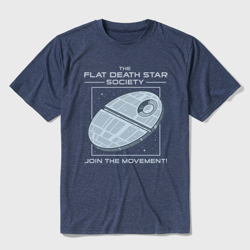 The Flat Death Star Society Ultra Soft Heather Tee