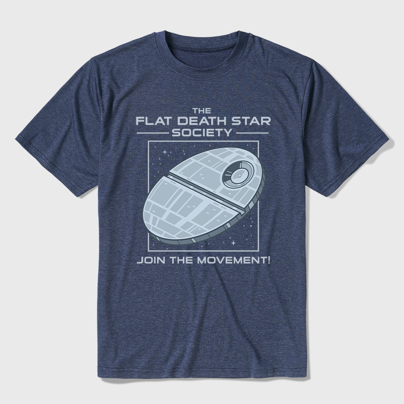 The Flat Death Star Society Ultra Soft Heather Tee