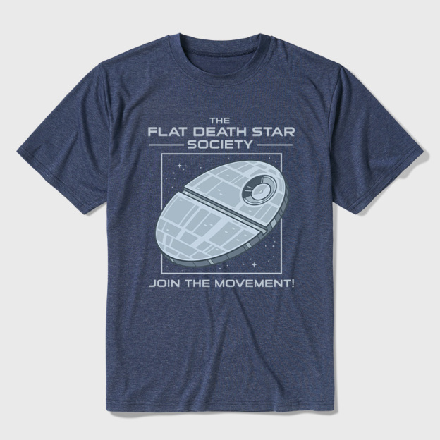 The Flat Death Star Society Ultra Soft Heather Tee