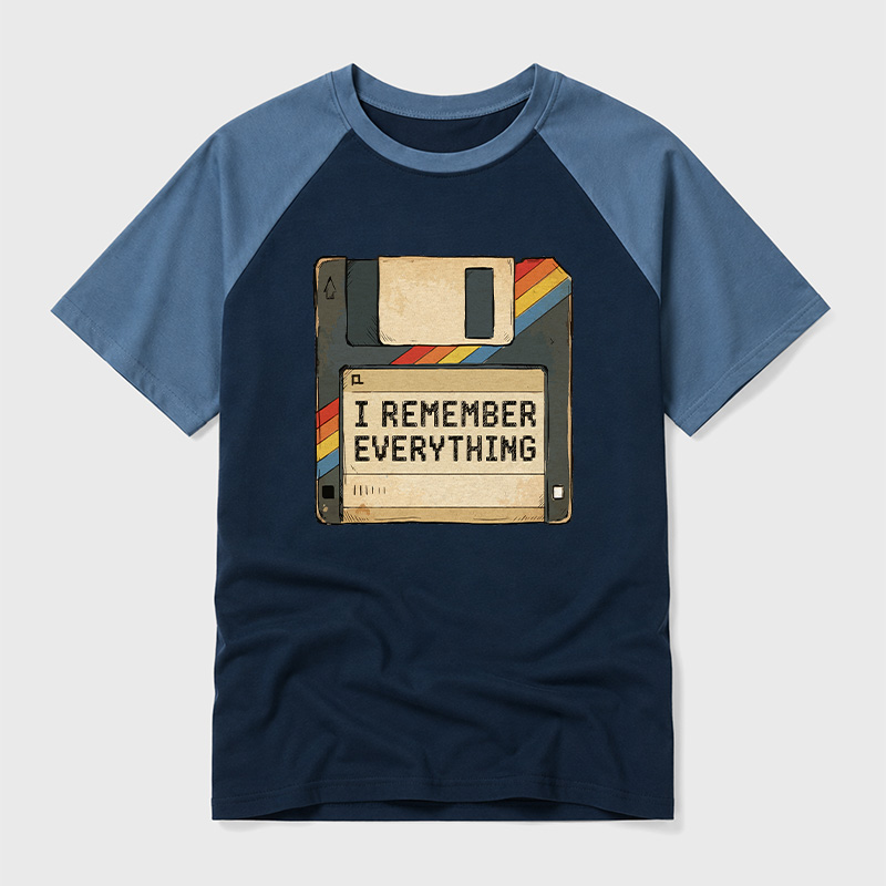 I Remember Everything Geek Retro Raglan T-Shirt