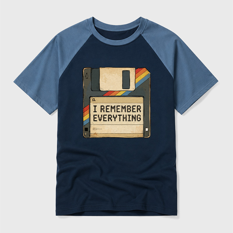 I Remember Everything Geek Retro Raglan T-Shirt