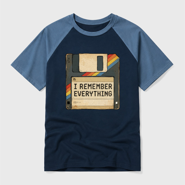 I Remember Everything Geek Retro Raglan T-Shirt