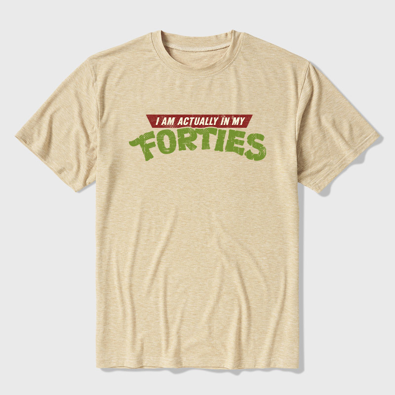 I Am Actually In My Forties Ultra Soft Heather Tee